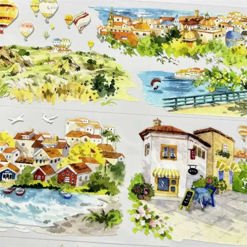 One Cycle Balloons Over the Village Scenic PET Tape