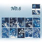 Blue Botanical Scrapbook Paper Pack