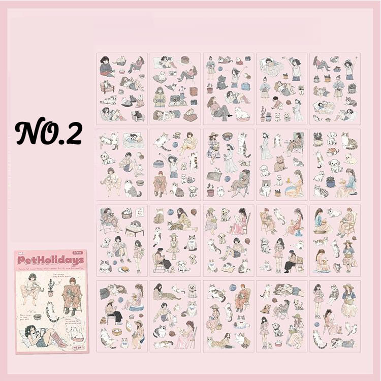 Girl Character Sticker Book