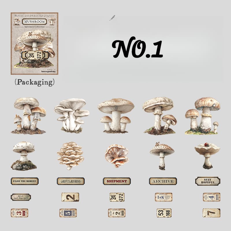 Mushroom Theme Sticker Pack