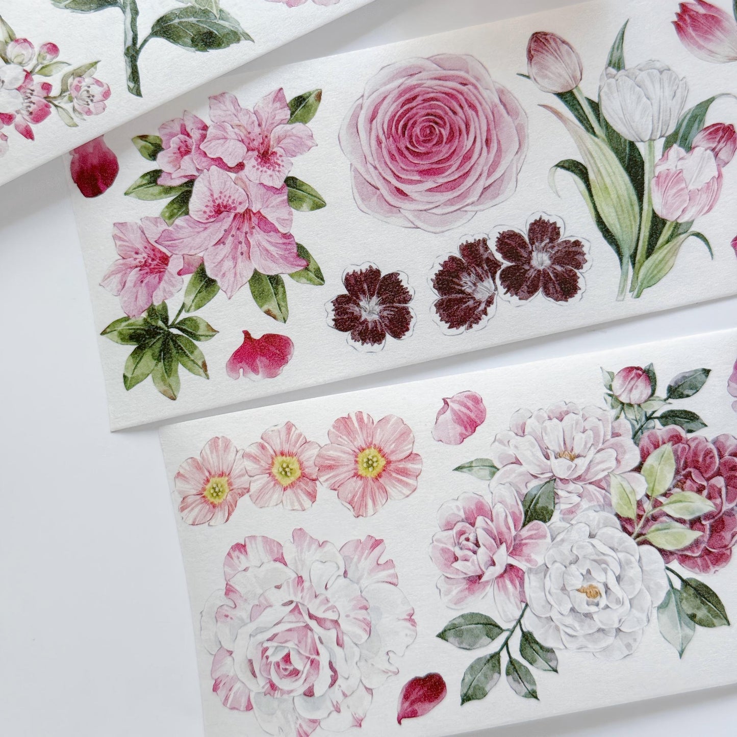 Pink Floral PET /Washi Tape