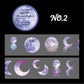 Moon Theme Die-Cut PET Tape