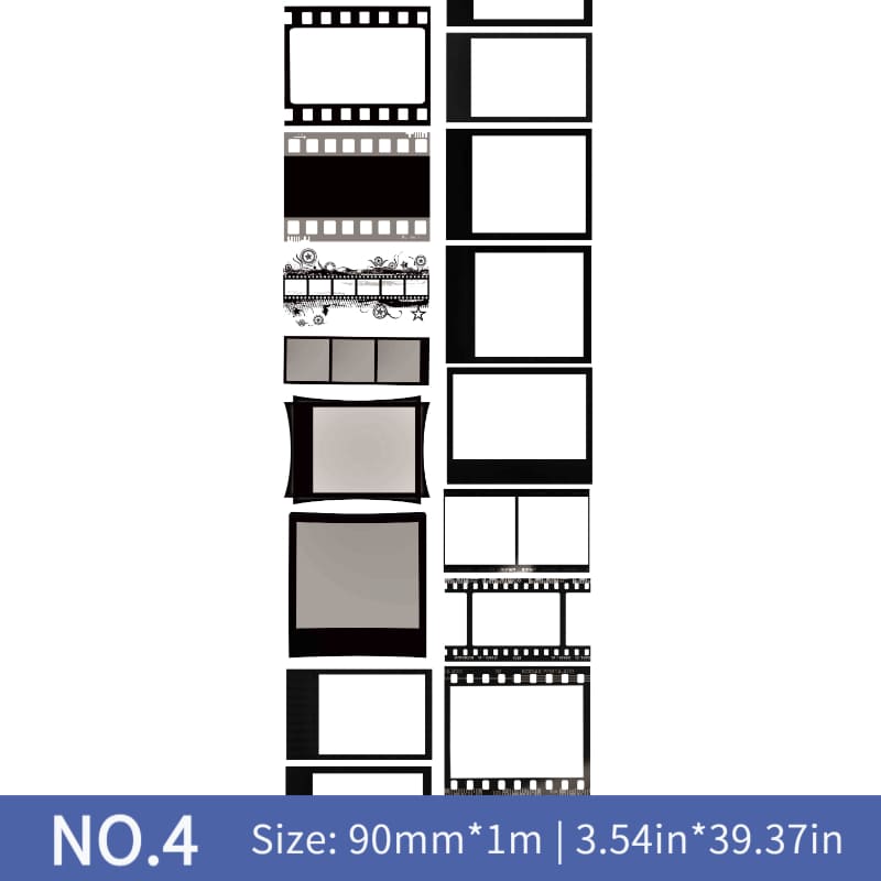 Music Note & Film Frame One Cycle PET Tape