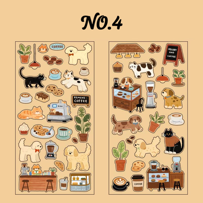 Daily Cute Stickers - for Journal Decoration