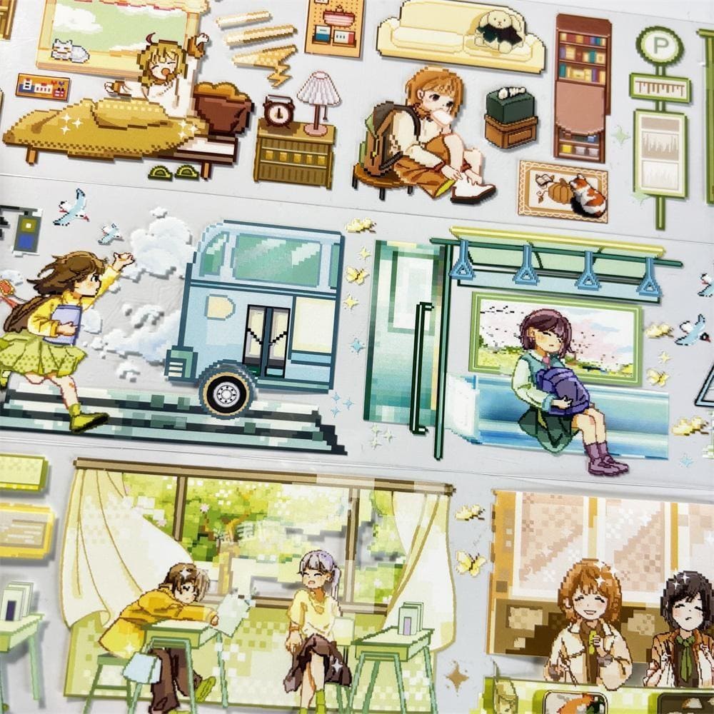 One Loop School Days Pixel PET Tape