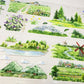 7cm*100cm Countryside One Cycle PET Tape