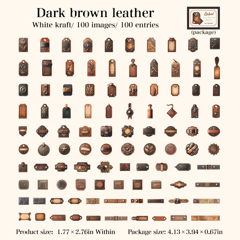 100PCS The Mystery Box Sticker Collection