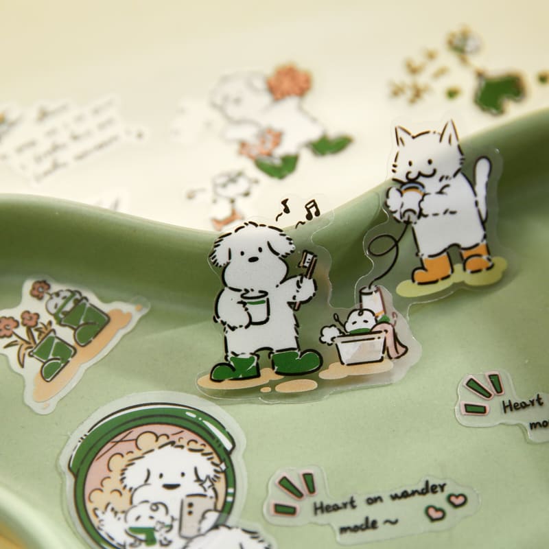 Cats & Dogs in Rain Boots Stickers