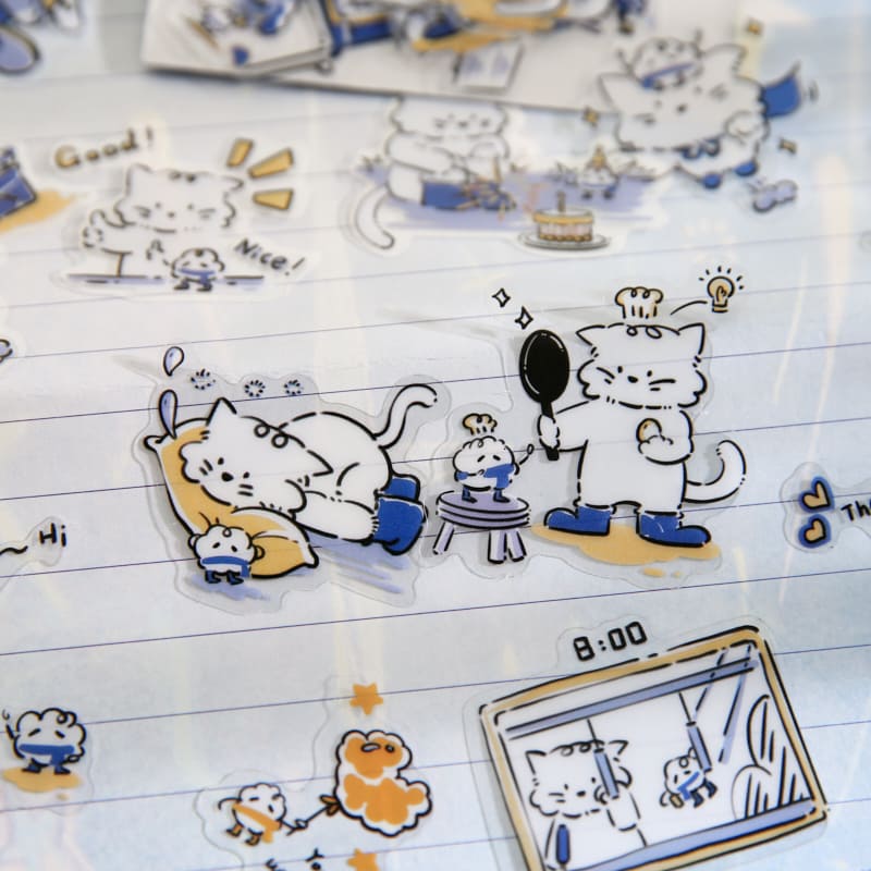 Cats & Dogs in Rain Boots Stickers