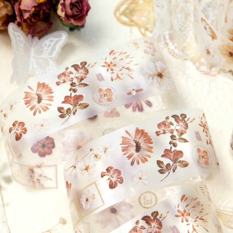Vintage Botanicals Die-Cut PET Tape