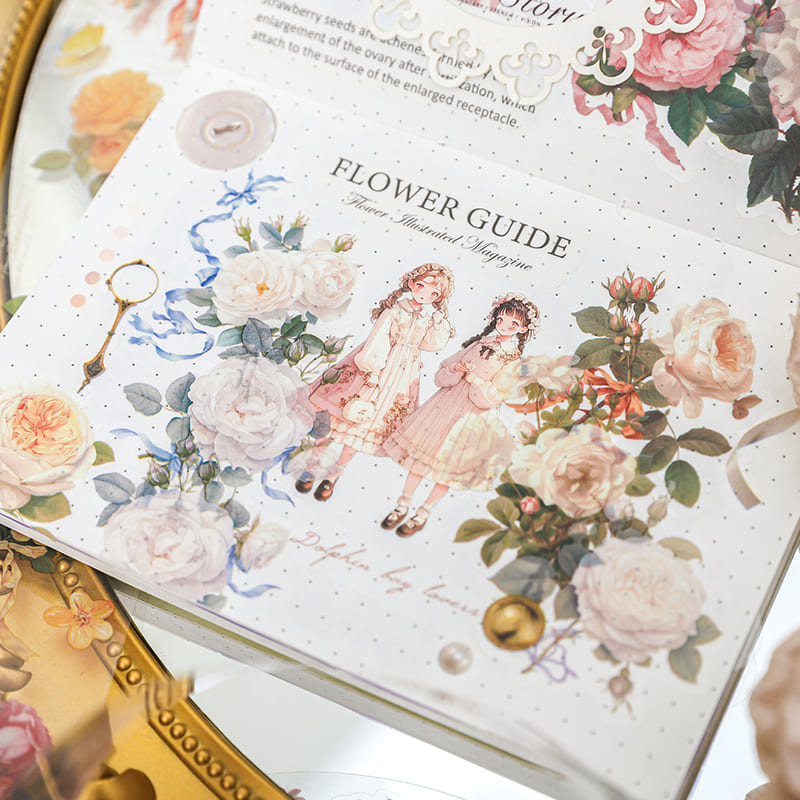 Tape applied in a journal spread