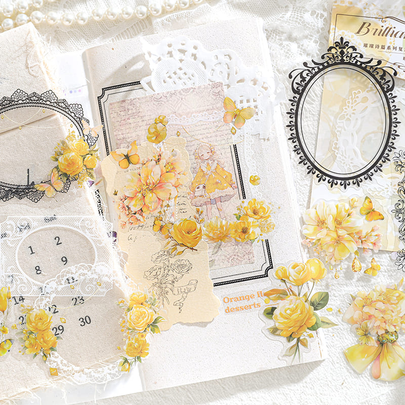 Vintage Lace Border Sticker Pack