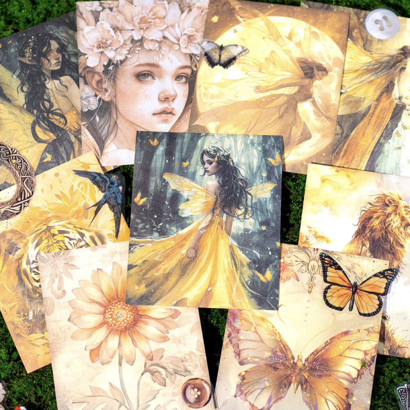Vintage Floral Character Material Pack