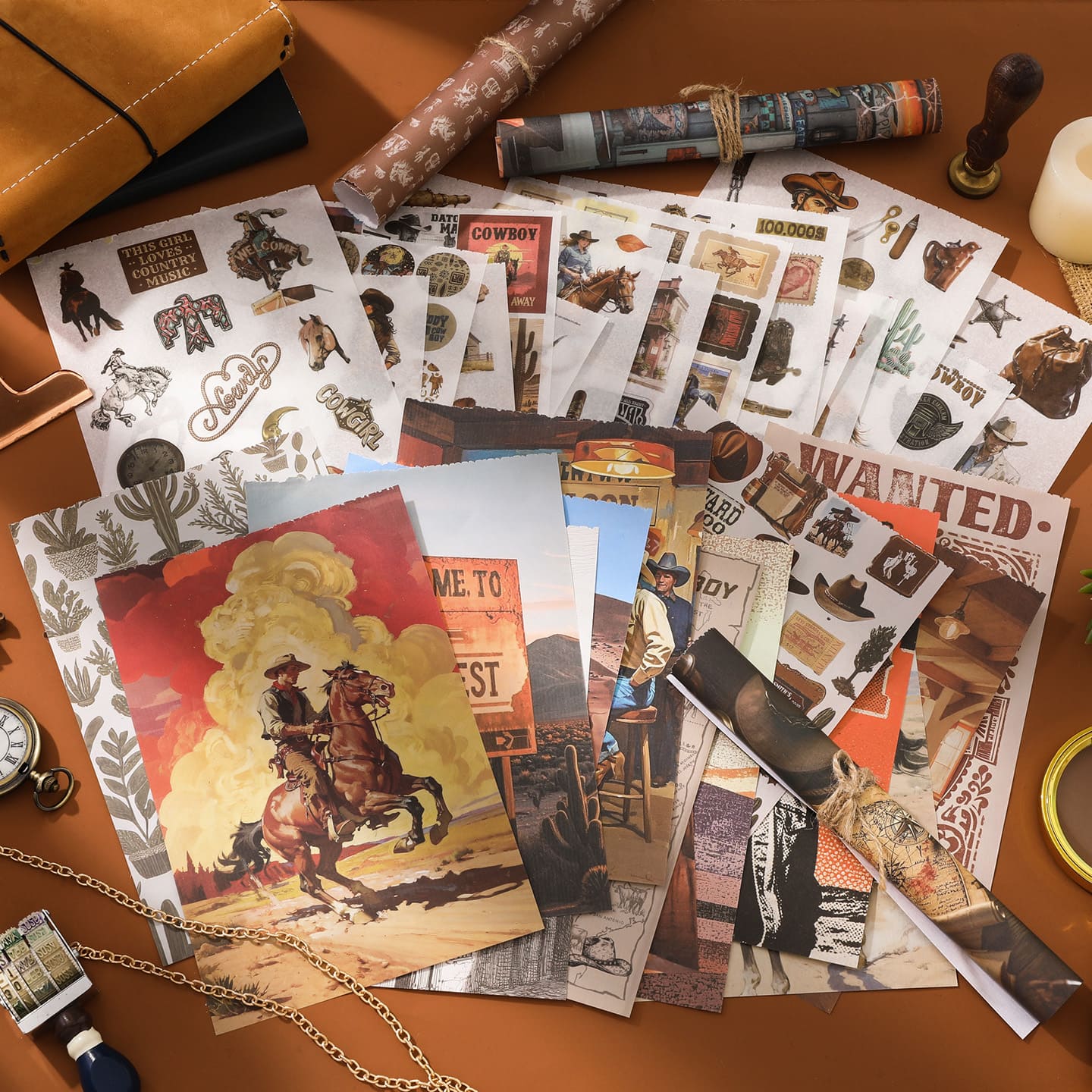 Western Cowboy Sticker Book