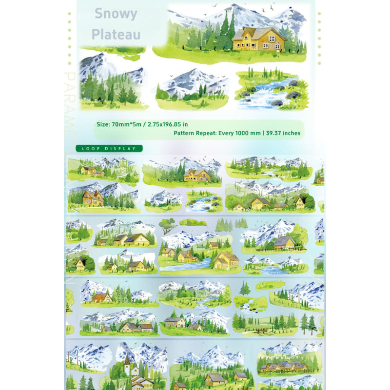 Mountain Forest Series Extra Long Loop Tape