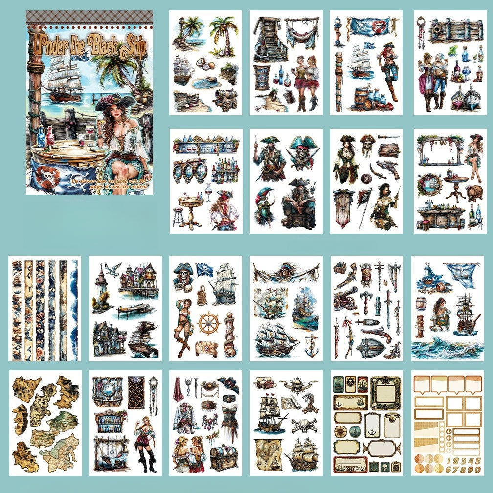 Pirate Theme Sticker Book