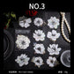 White Flower Stickers