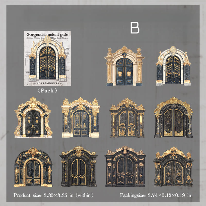 Embossed Hard Card Stickers