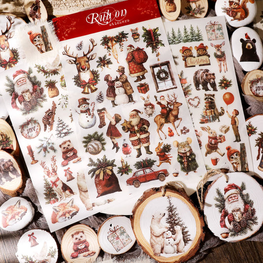 3PCS Christmas Transfer Stickers
