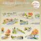 Autumn Trace PET tape – cozy fall landscape journaling tape