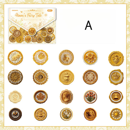 40PCS Wax Seal Series Stickers