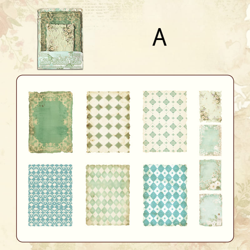 Flower Theme Relief  Scrapbook Paper