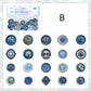 40PCS Wax Seal Series Stickers