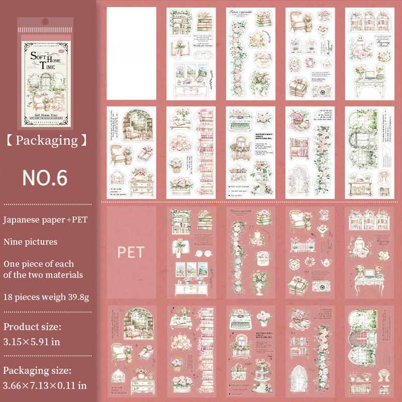 Staying Home Time Sticker Book