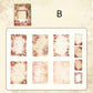 Flower Theme Relief  Scrapbook Paper
