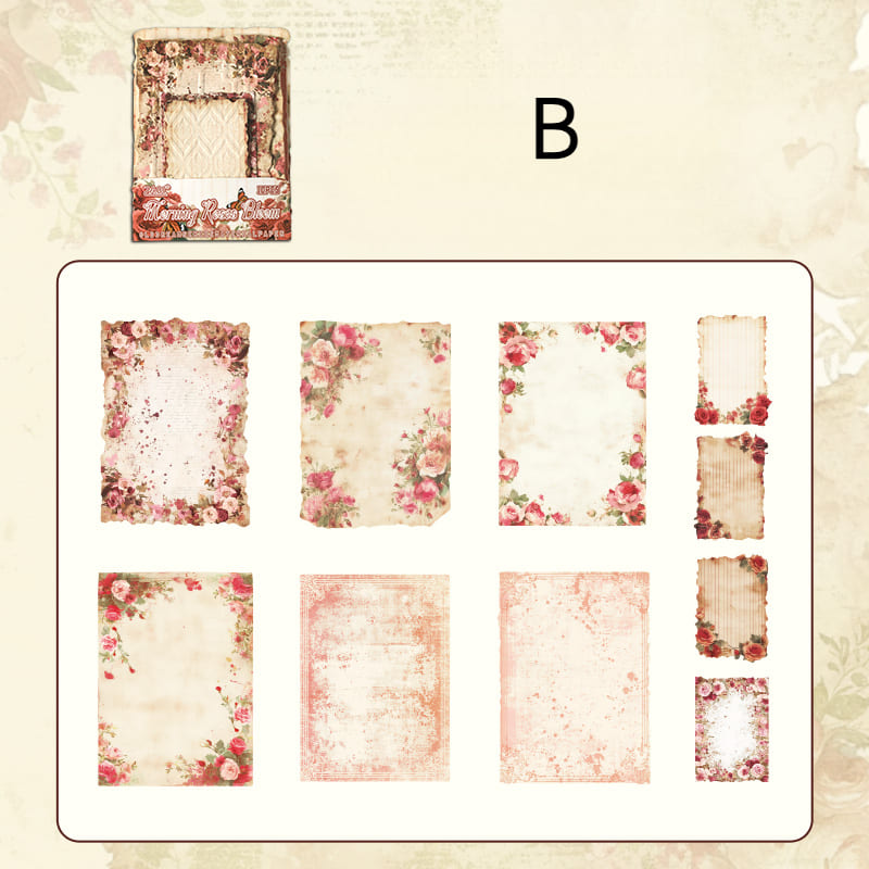 Flower Theme Relief  Scrapbook Paper