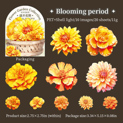 Iridescent Floral Stickers