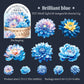 Iridescent Floral Stickers