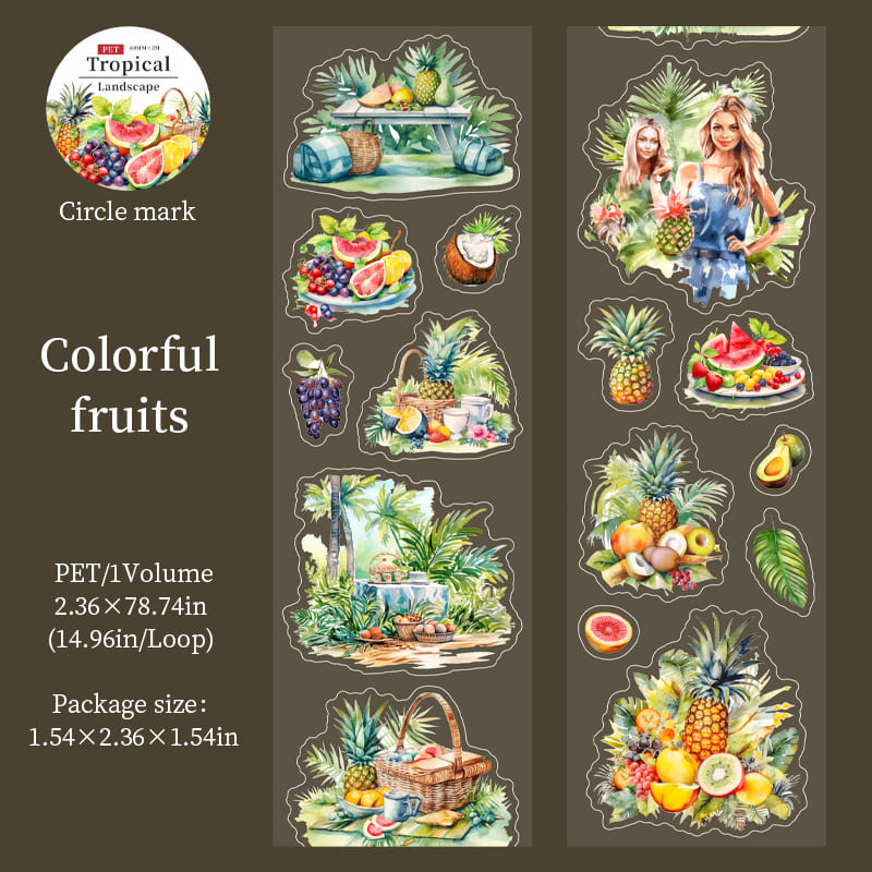 Tropical Landscape Series PET Tape
