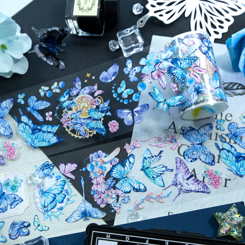 Blue Butterfly Series PET Tape
