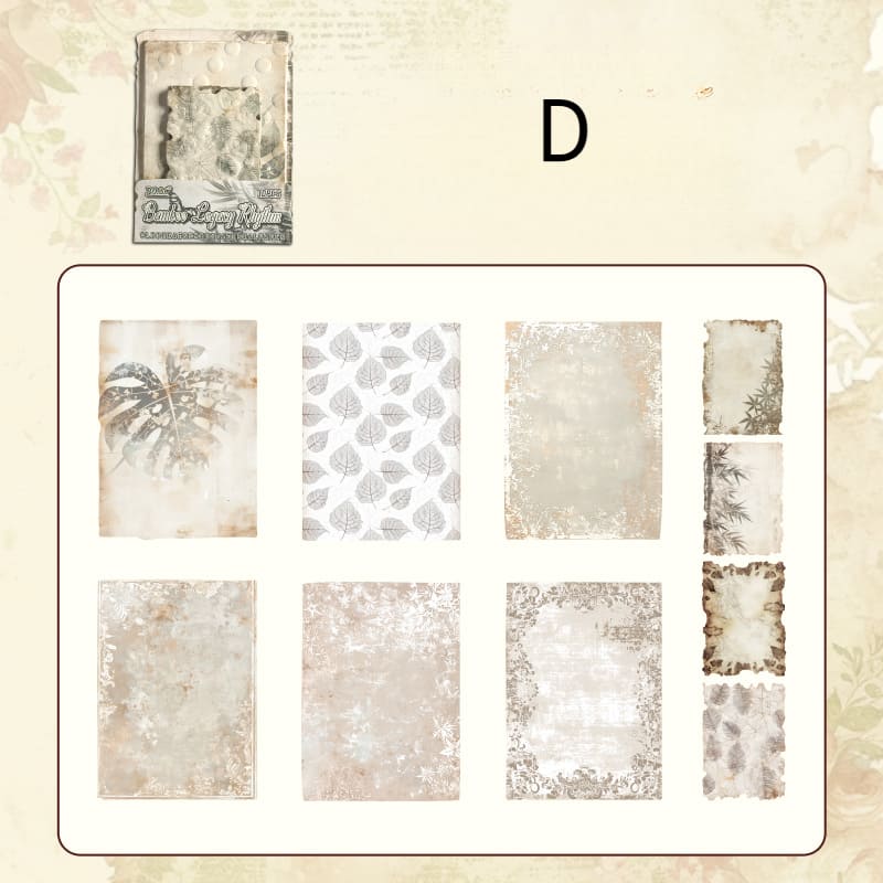 Flower Theme Relief  Scrapbook Paper