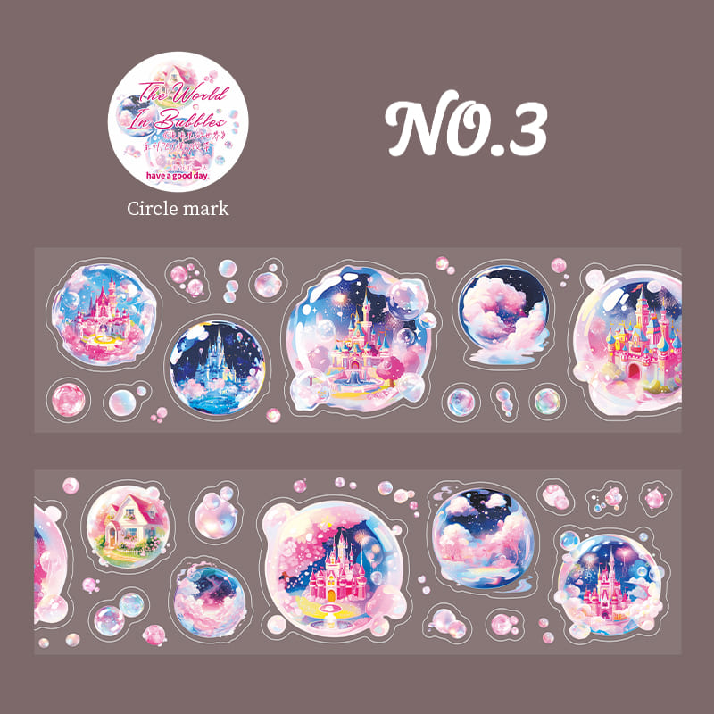 Worlds in Bubbles PET Tape