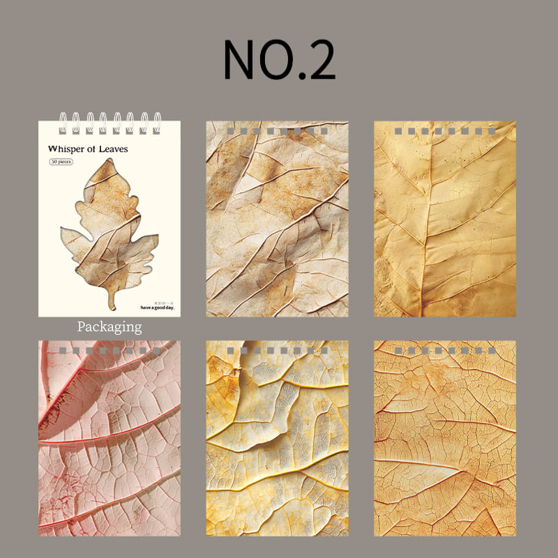 Leaf Theme Scrapbook Paper