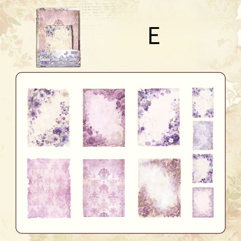 Flower Theme Relief  Scrapbook Paper