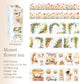 3PCS Floral Theme PET Tape