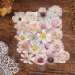 50PCS Pink Flower Stickers