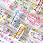7PCS Flowers Series Washi Paper Tape