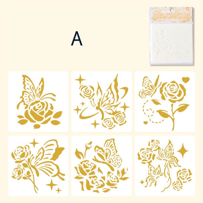 Forest Garden Painting Template
