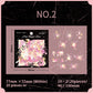 Pink fireworks PET sticker