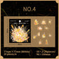 Orange fireworks PET sticker