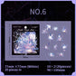 Purple fireworks PET sticker