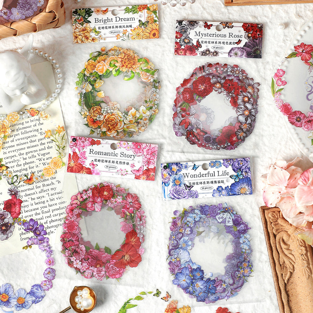 Floral Wreath Sticker Pack