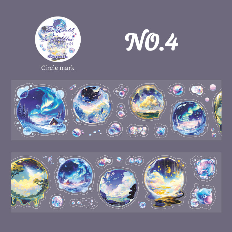 Worlds in Bubbles PET Tape