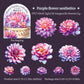 Iridescent Floral Stickers