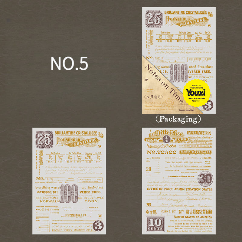 Time Notes Series Transfer Stickers