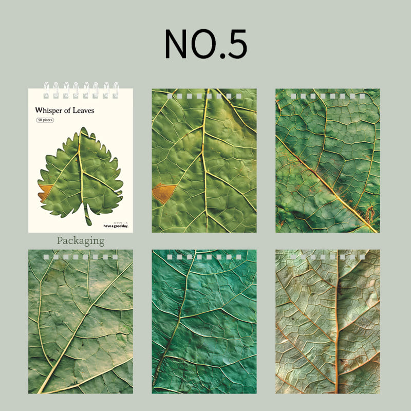 Leaf Theme Scrapbook Paper